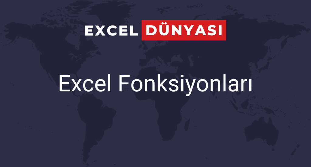 excel fonksiyonları